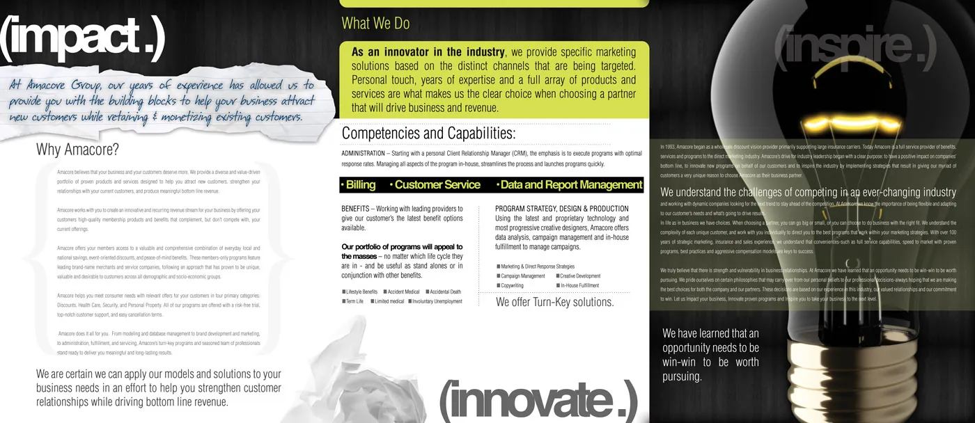 Amacore Group: brochure