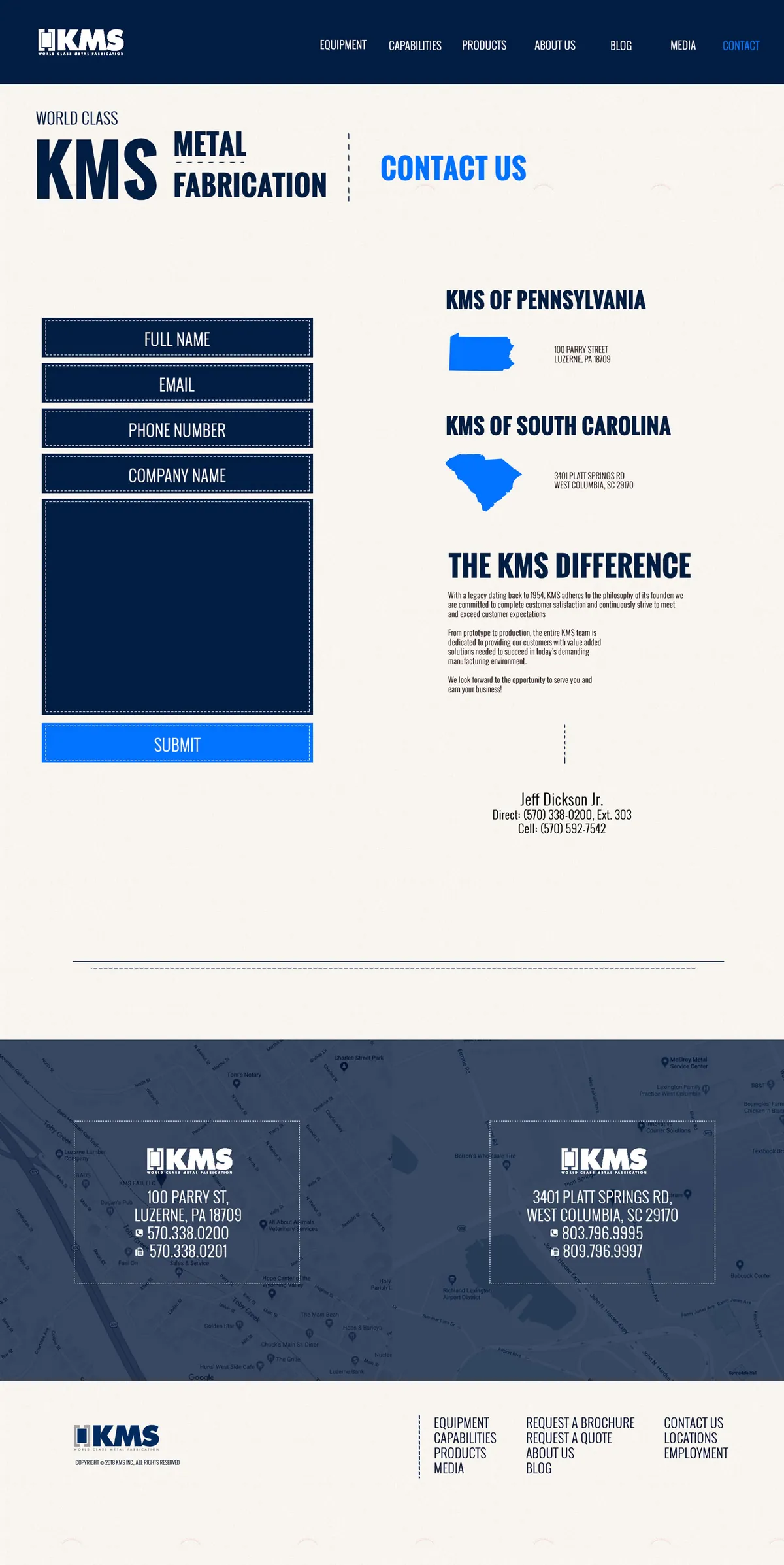KMS Metal Fabrication: contact