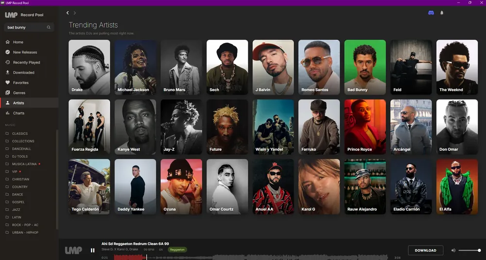 LMP Record Pool: artists