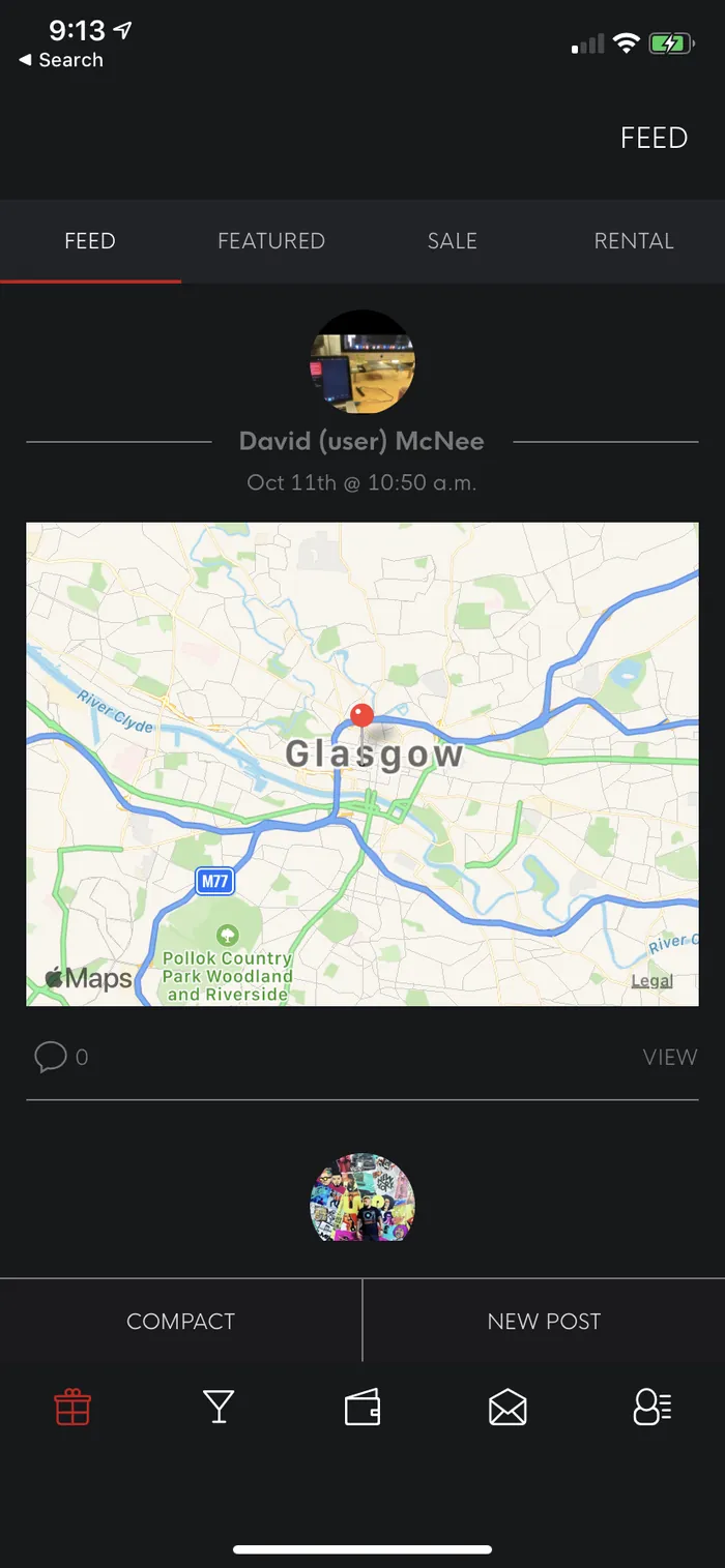 The Barnes Team App: feed admin view