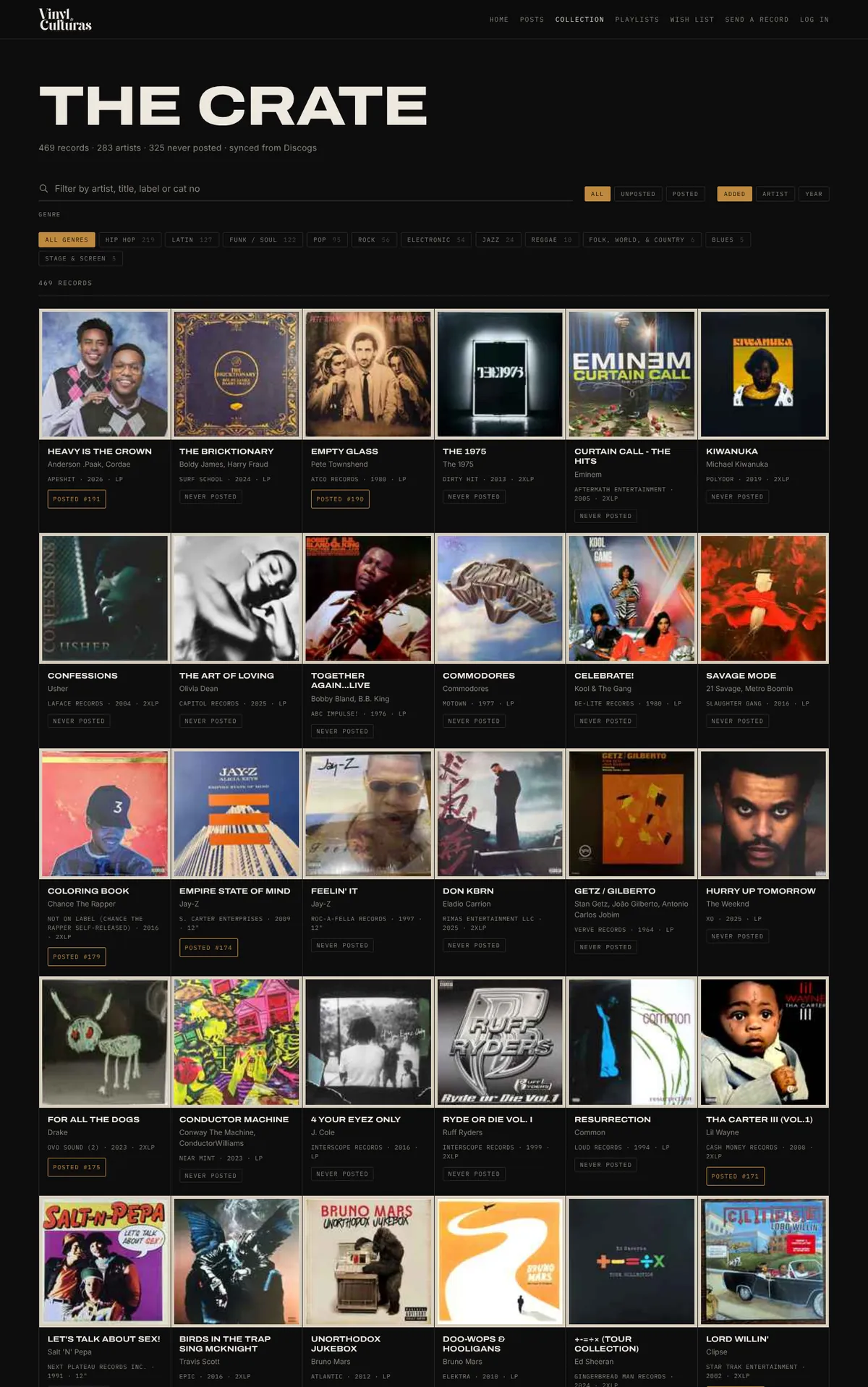 Vinyl Culturas: crate